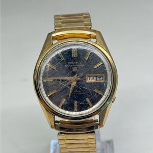 Vintage Seiko Sportsmatic 5 Watch Mechanical Movement Working
